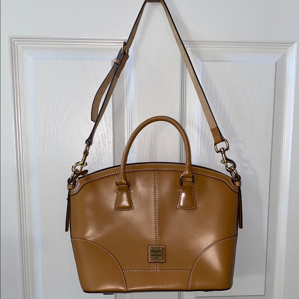 Dooney & Bourke Tan Satchel with Versatile Straps